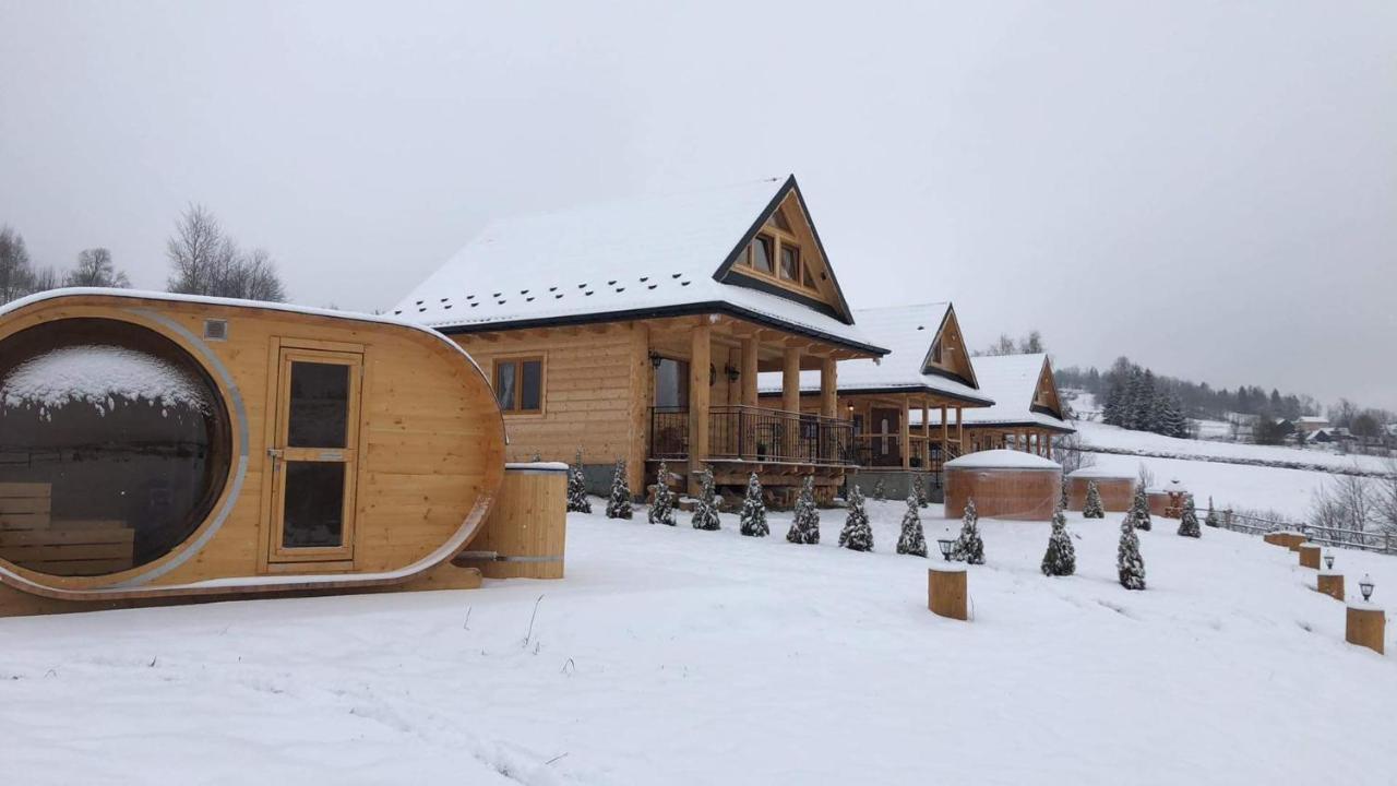 Domki Gorce Klikuszowa Sauna Jacuzzi Exterior photo