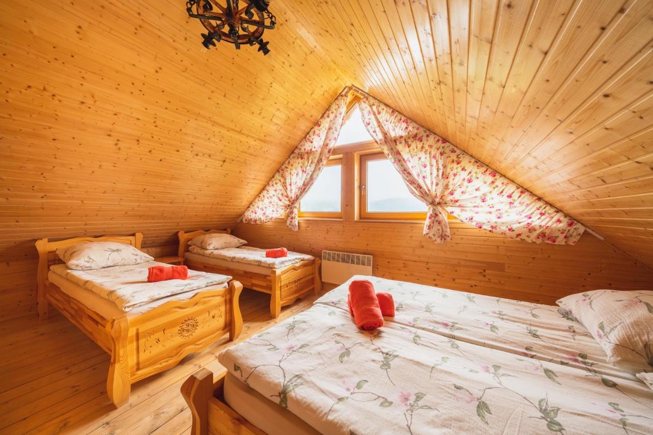 Domki Gorce Klikuszowa Sauna Jacuzzi Exterior photo