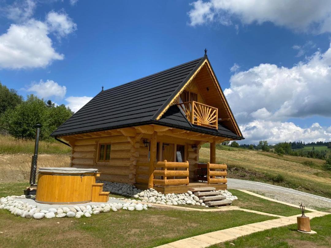 Domki Gorce Klikuszowa Sauna Jacuzzi Exterior photo